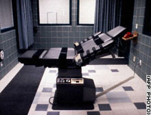 The execution chamber in the Federal Prison in Terre Haute, Indiana, North America.