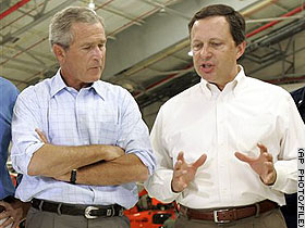 Bush and Federal Emergency Management Agency Director Mike Brown. (Now resigned).  