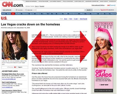  Las Vegas cracks down on the homeless abd Victoria's Secret