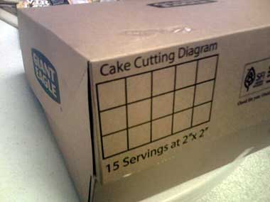 How to cut a cake